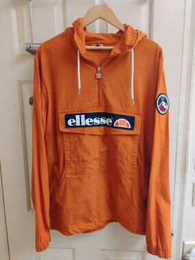 Ellesse Mont 1/4 Zip Jacket in Orange